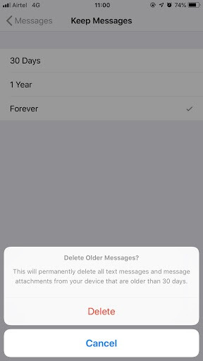 Personalizzazione del messaggio_iPhone