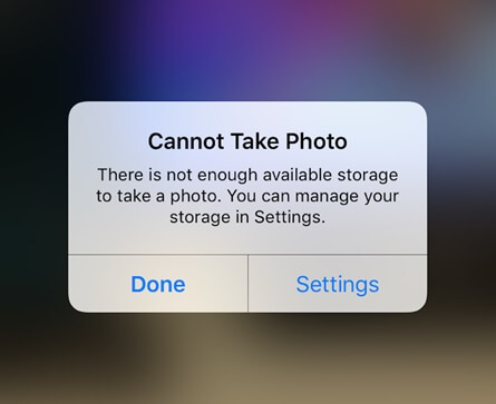 Memoria iPhone piena