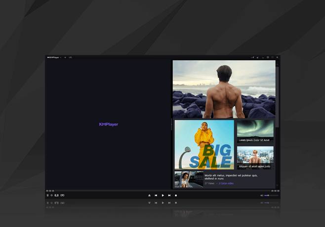 KMPlayer - เครื่องเล่นดีวีดี Windows