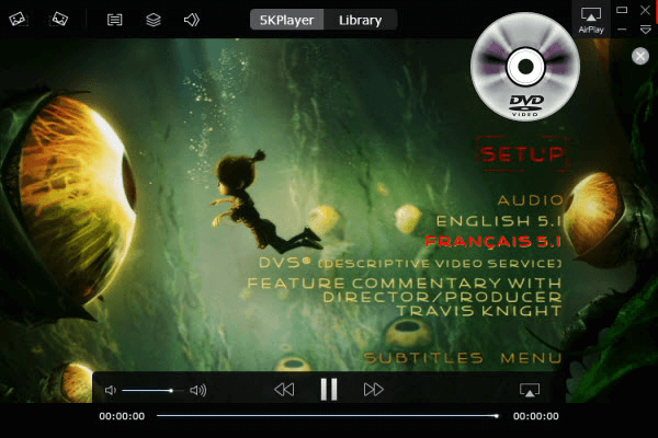 5KPLayer - แอพเครื่องเล่นดีวีดี