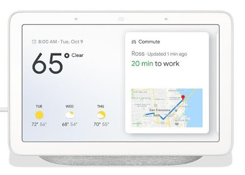 Google Nest Hub - 帶觸摸屏的智能揚聲器