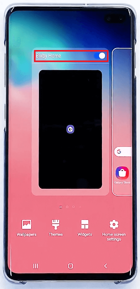 禁用 Bixby 主頁