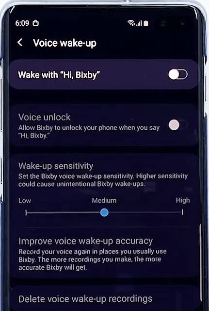 Bixby 語音喚醒