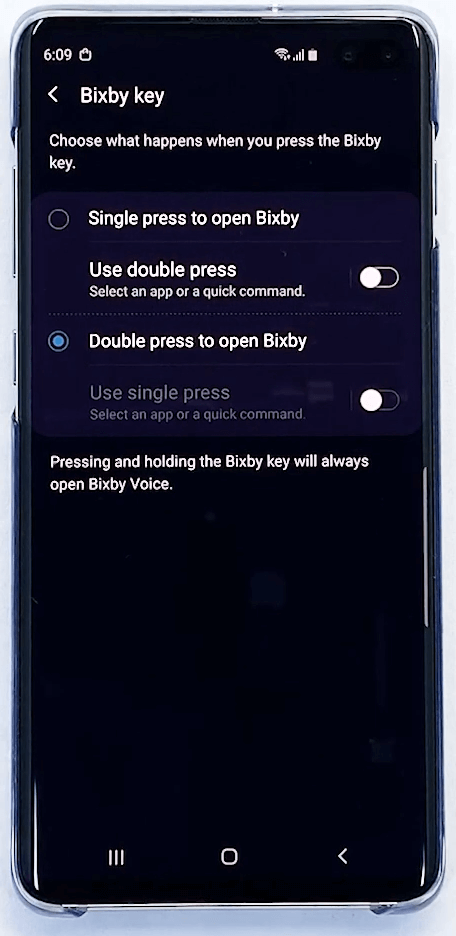 雙擊打開 Bixby