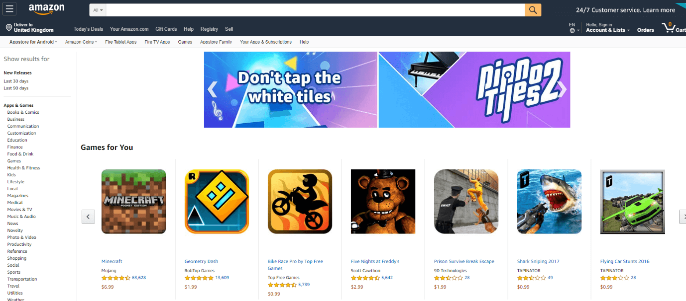 Boutique d'applications Amazon