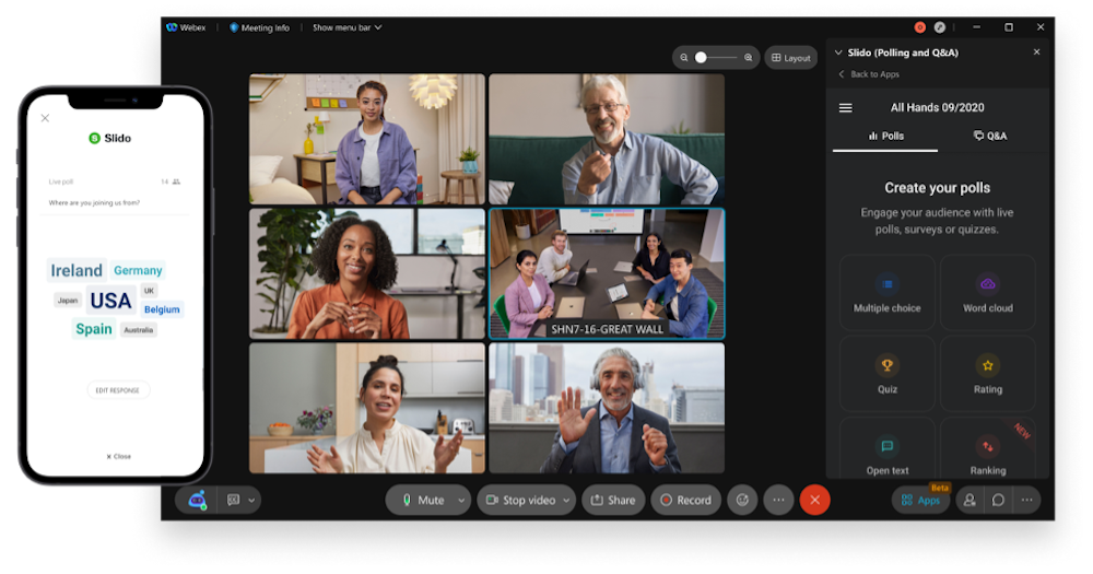 Jajak Pendapat Slide Webex