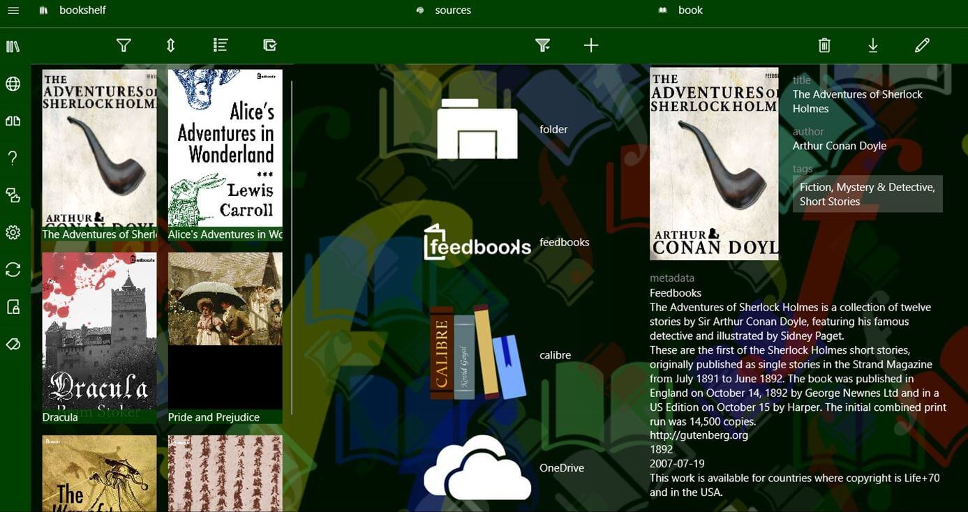 leitor de e-book freda.