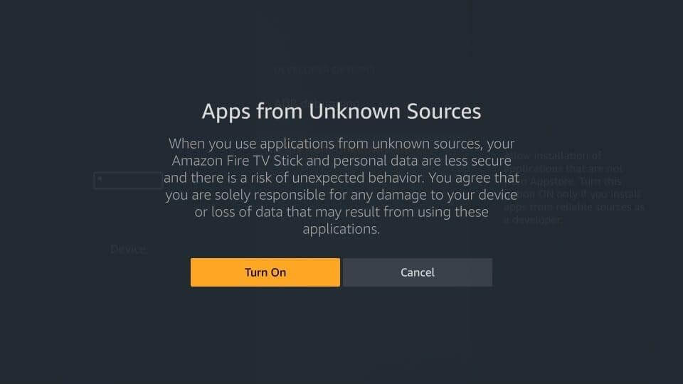 App da fonti sconosciute_Fire Stick