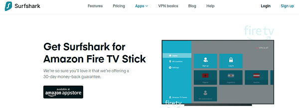 Chiavetta Surfshark_VPN_Amazon Fire