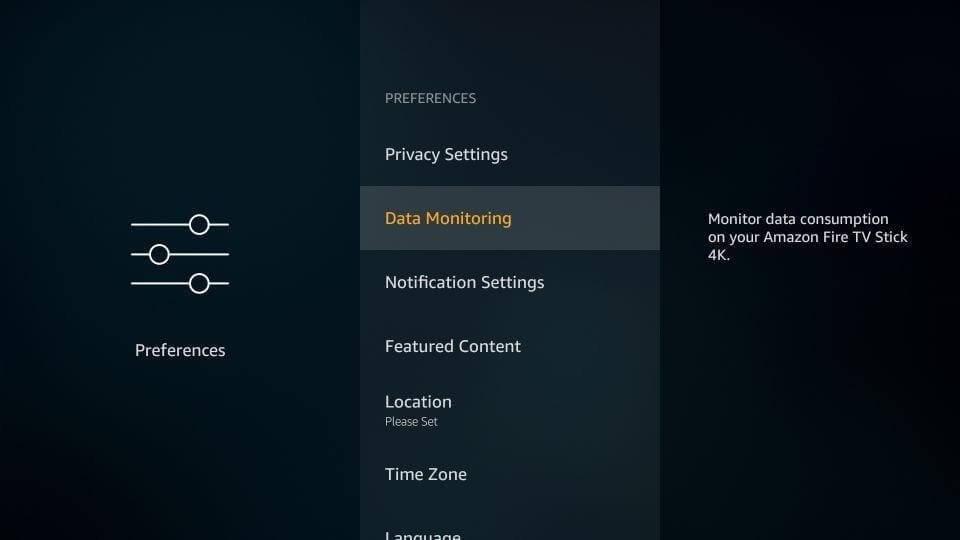 Monitoraggio dei dati_Fire Stick