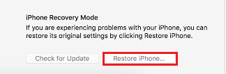 iPhone 恢復模式