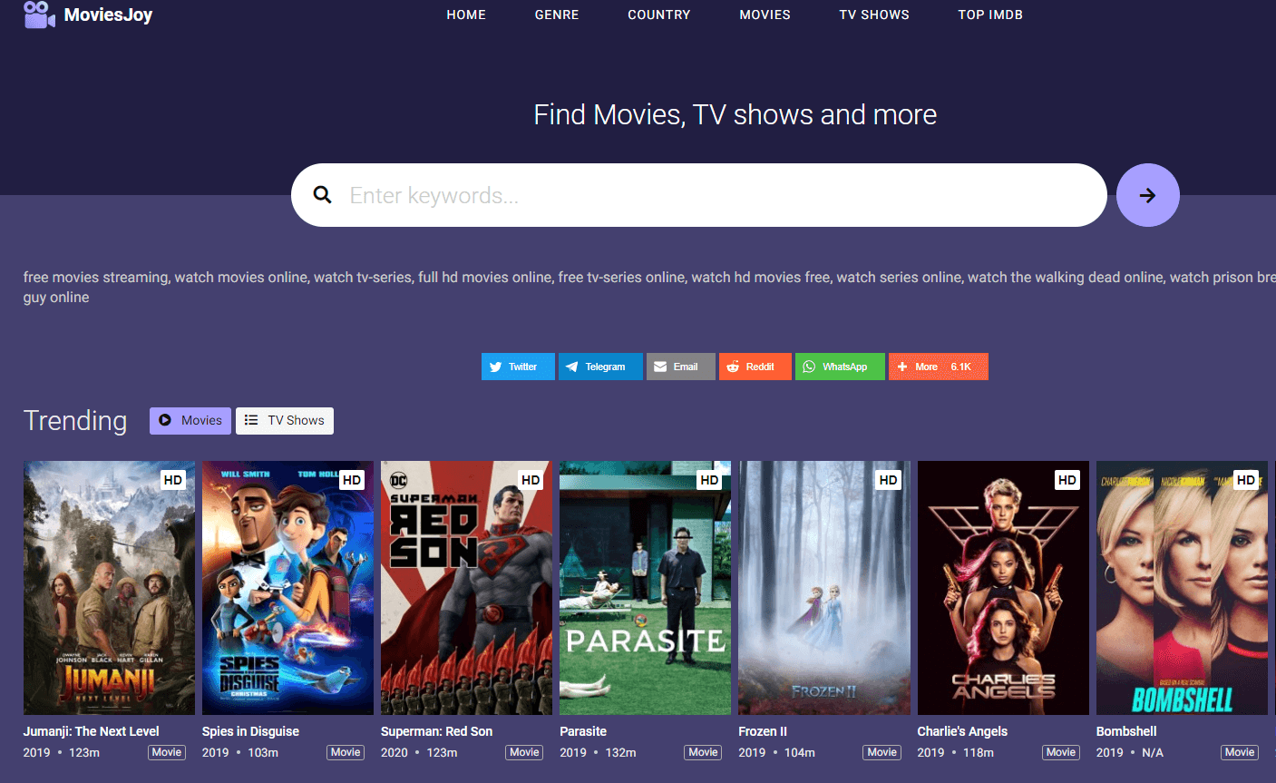 Filme Joy - Putlocker Alternativen