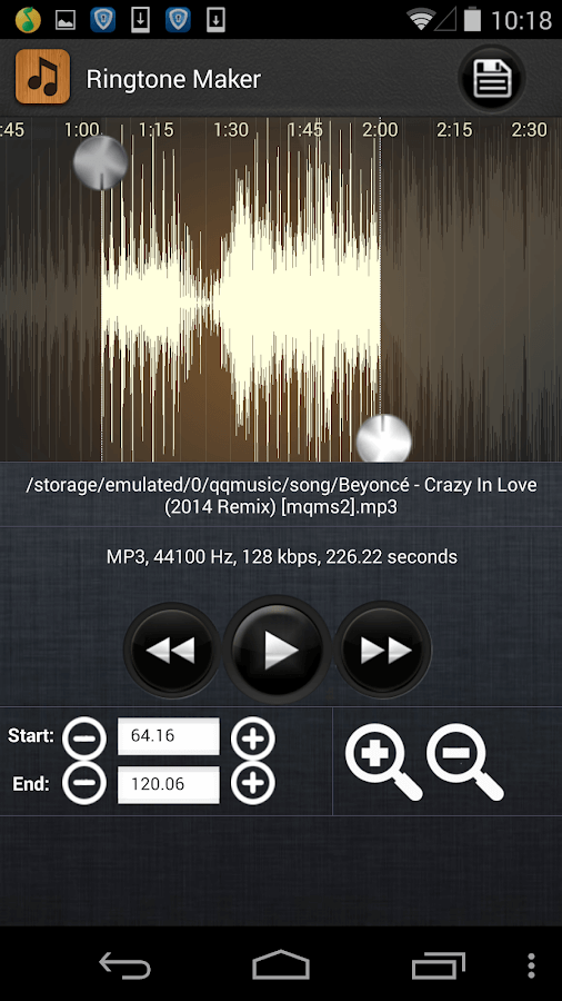 Pembuat Nada Dering- Pemotong MP3