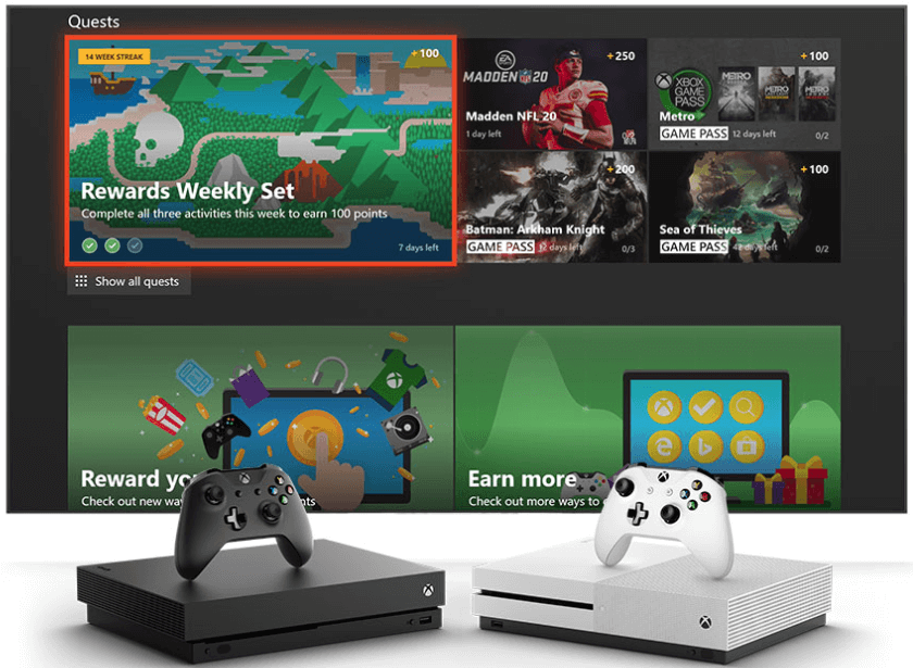 Récompenses Xbox