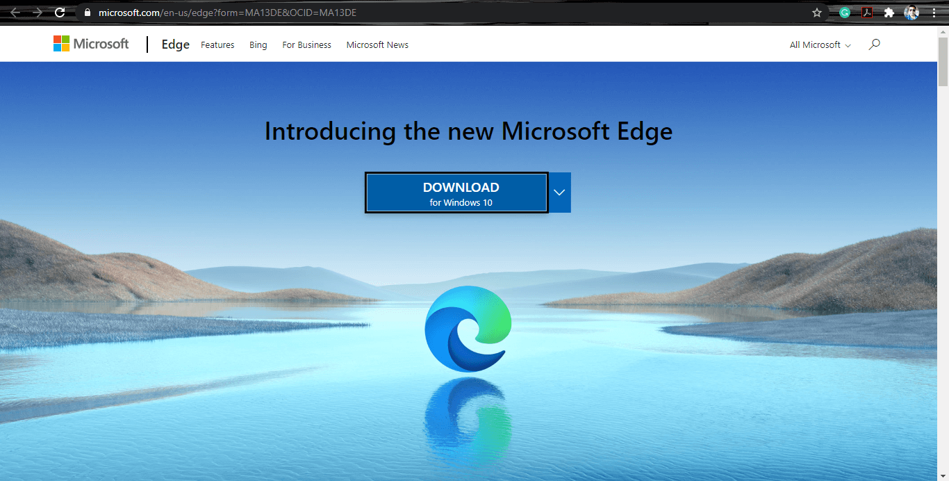 قم بتنزيل Edge لنظام التشغيل Windows 10