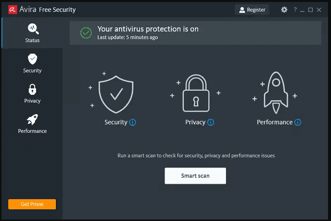 Avira 무료 보안 제품군