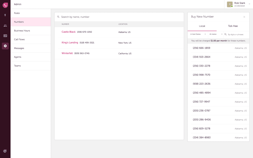 PBX de Freshcaller