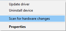 Verificar alterações de hardware