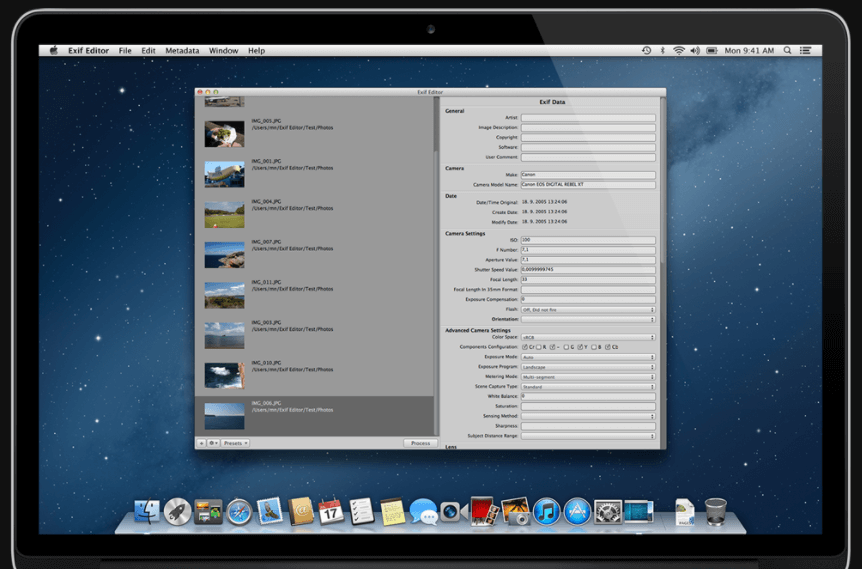 Exif-редактор для Mac