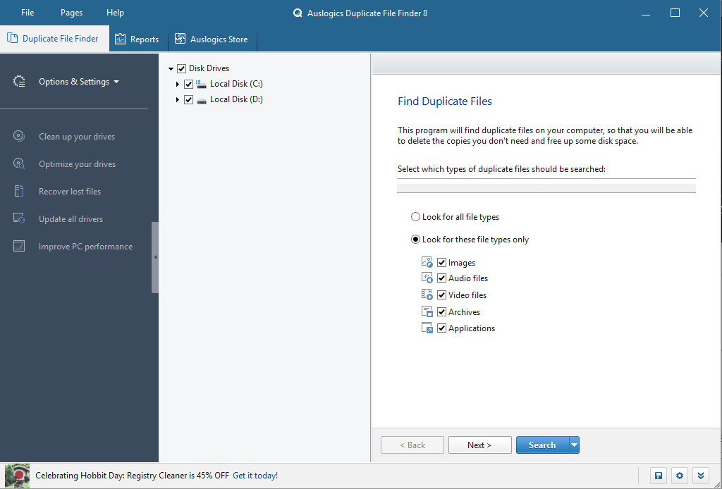 Auslogics Duplicate File Finder — альтернативы поиску дубликатов файлов
