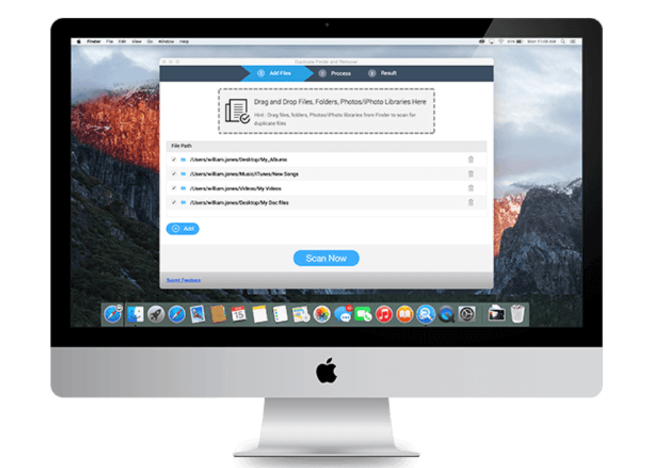 Reparador de archivos duplicados en una Mac