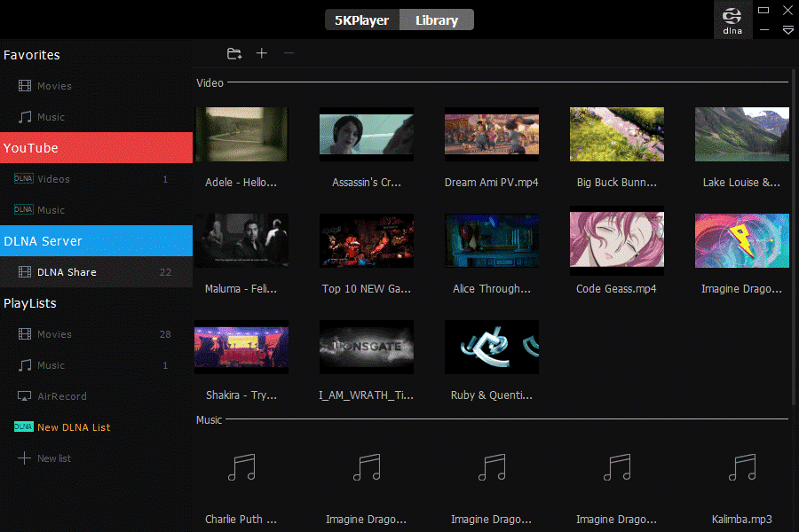 5KPlayer für Windows