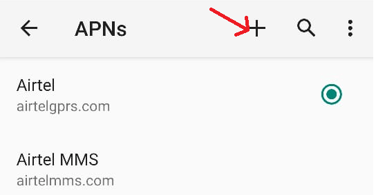 Masuk ke Pengaturan APN Jaringan