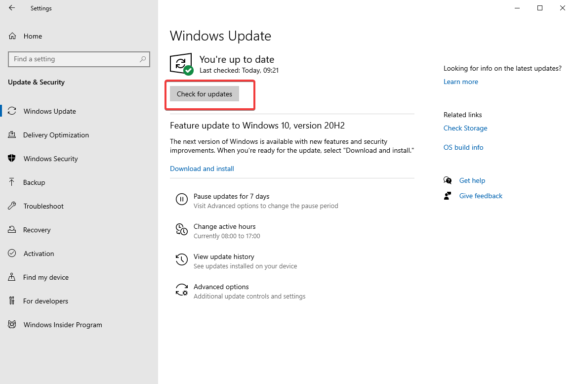 WindowsUpdate-更新を確認する