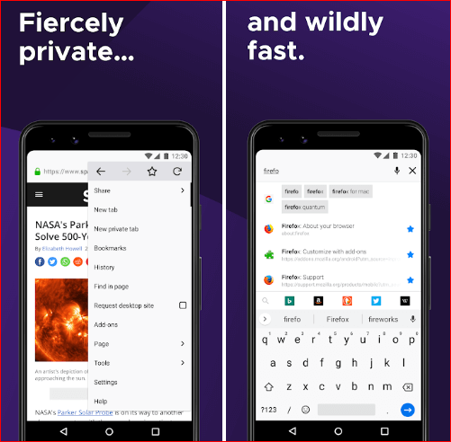 Firefoxブラウザ-UCブラウザの代替