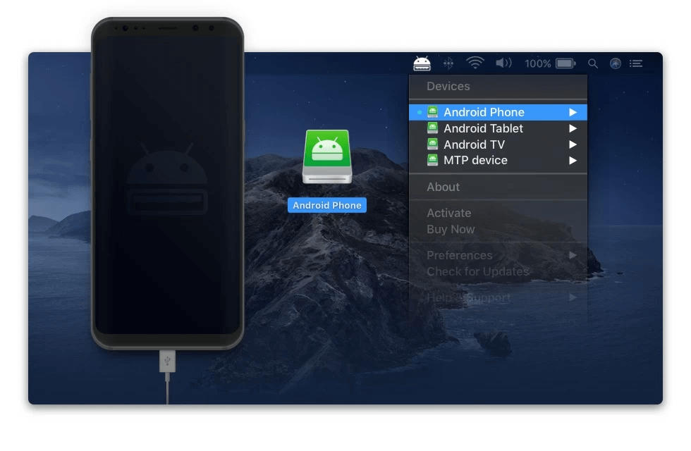 Синхронизируйте Android с Mac с помощью MacDroid vua USB