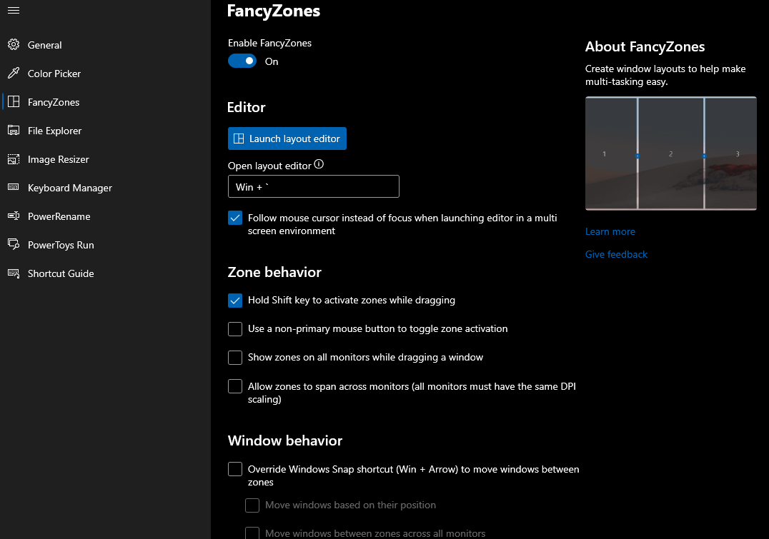 FancyZones