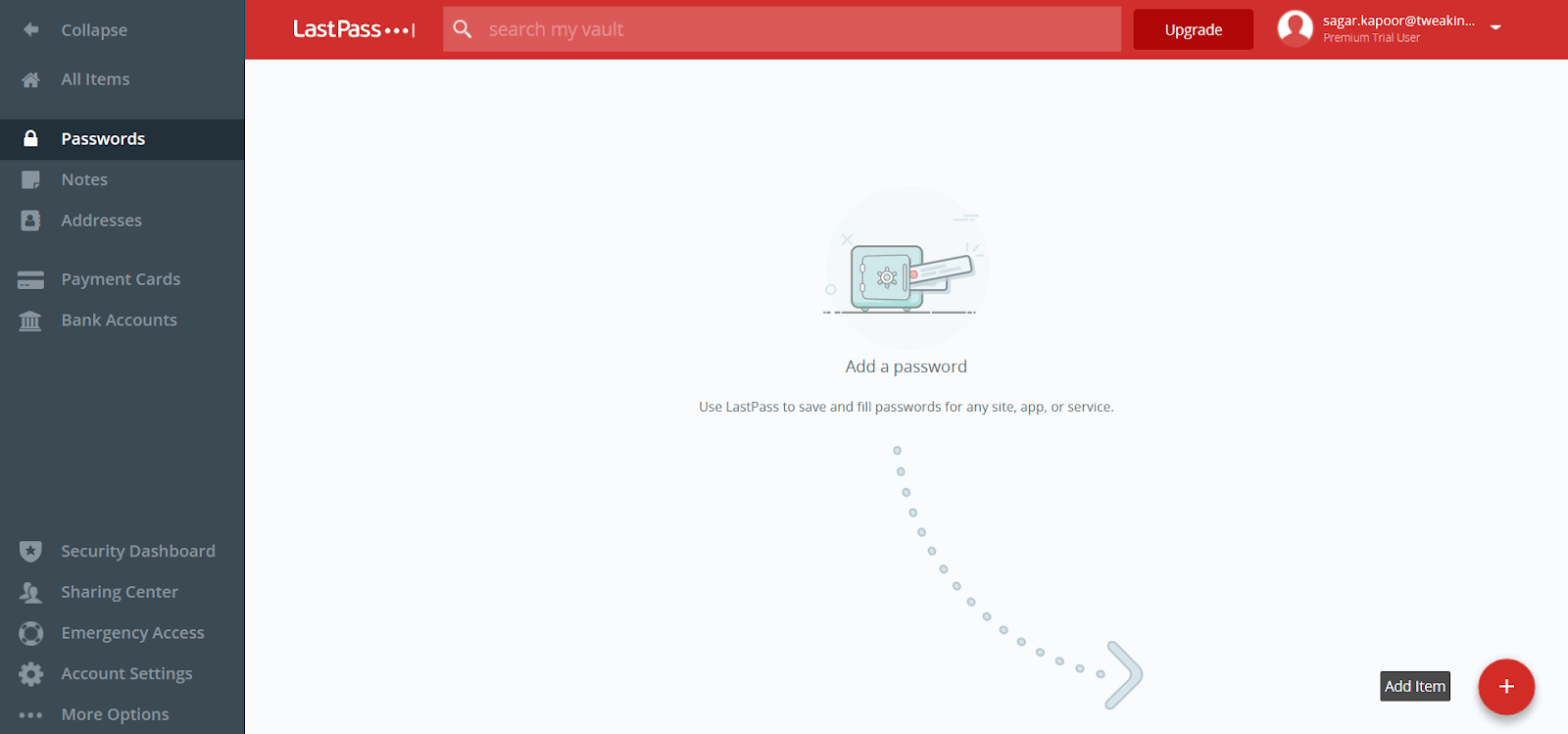 System przeglądu Lastpass