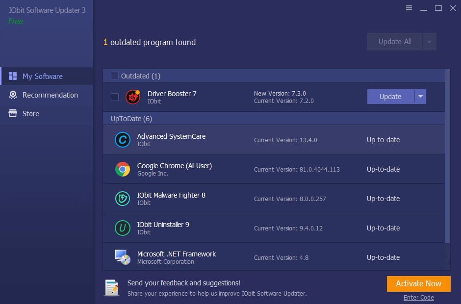محدث Iobit SOftware