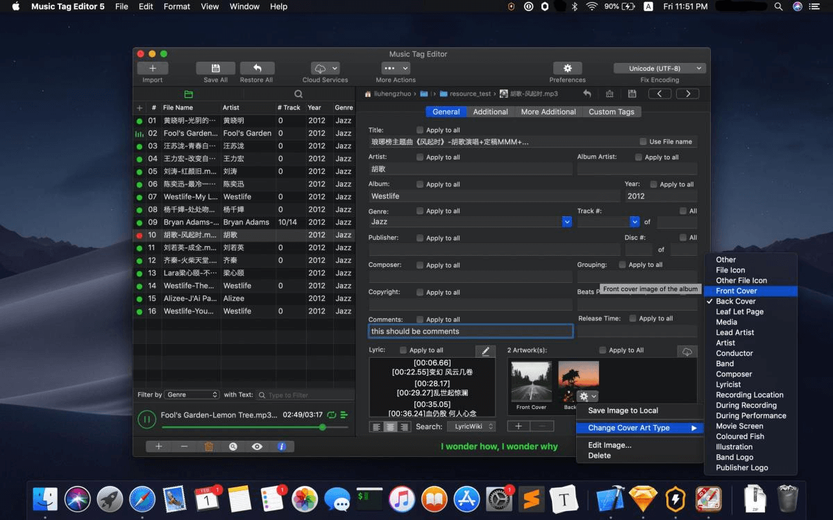 Music Tag Editor _ Mp3 Tag Editor لنظام التشغيل mac