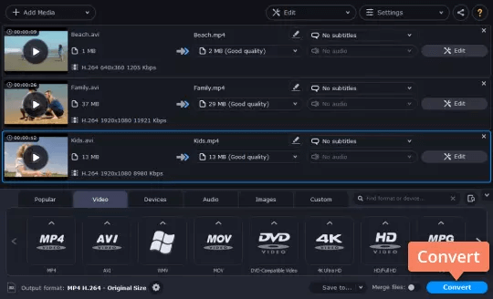 تحويل برنامج Movavi Video Converter