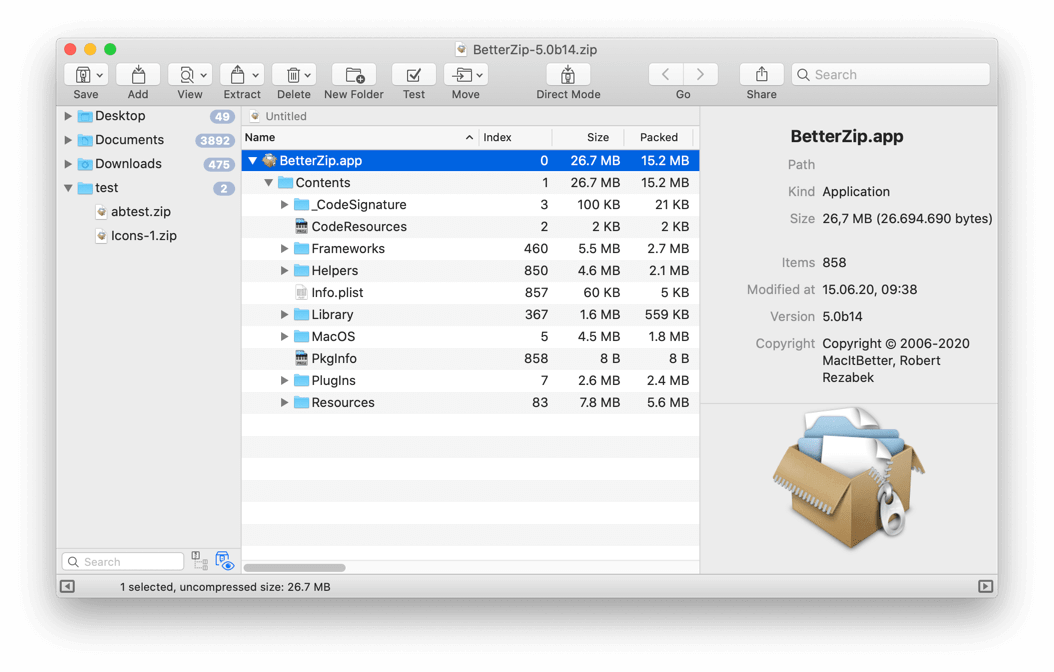 BetterZip 5 Unarchiver dla Mac
