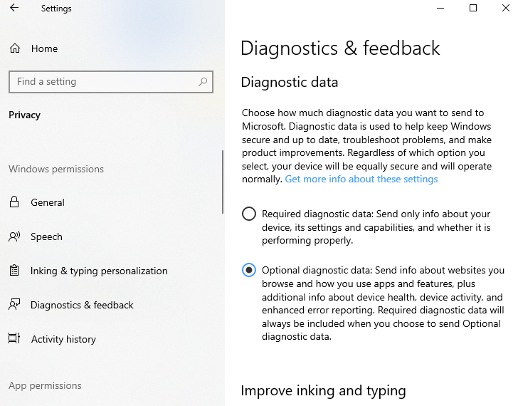 Zachowaj Microsoft Diagnostics pod kontrolą