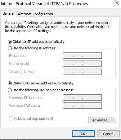 Uzyskaj serwer DNS