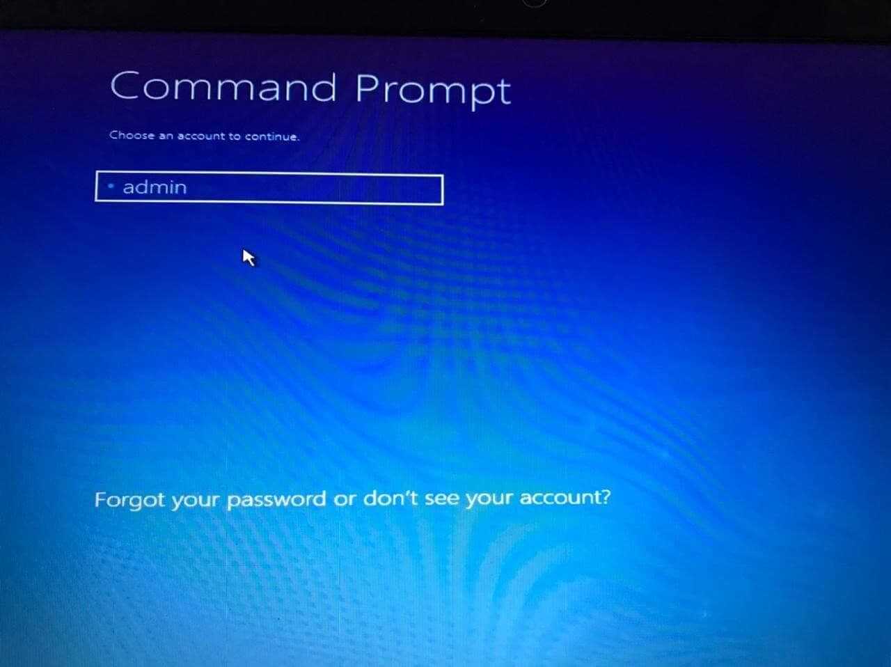 Administrador do prompt de comando