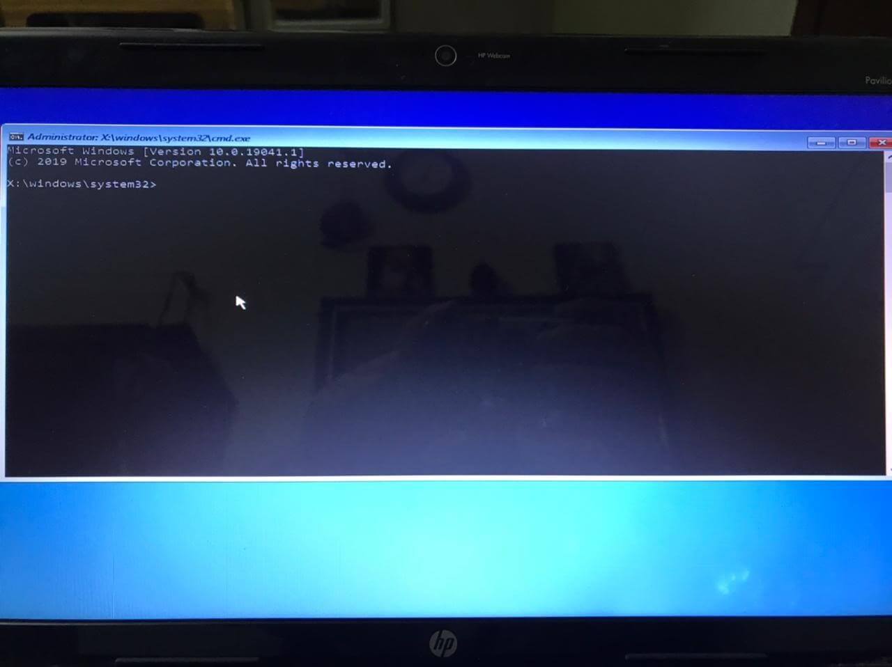 Reinicie o Windows