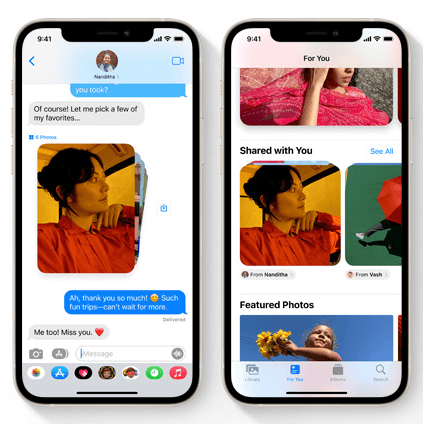 ios15의 메시지