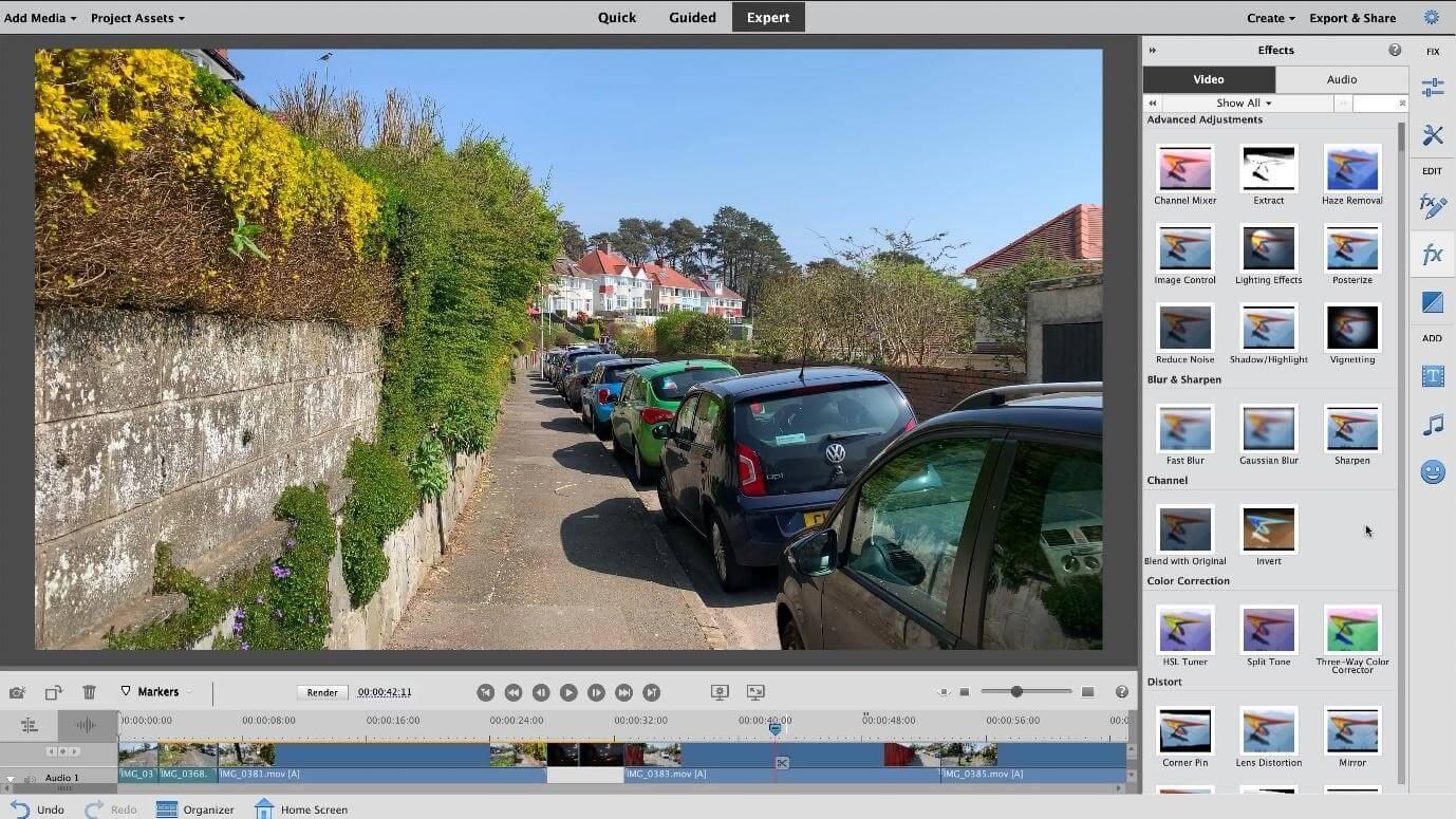 Adobe Premiere Elements 2020- ซอฟต์แวร์แก้ไข GoPro