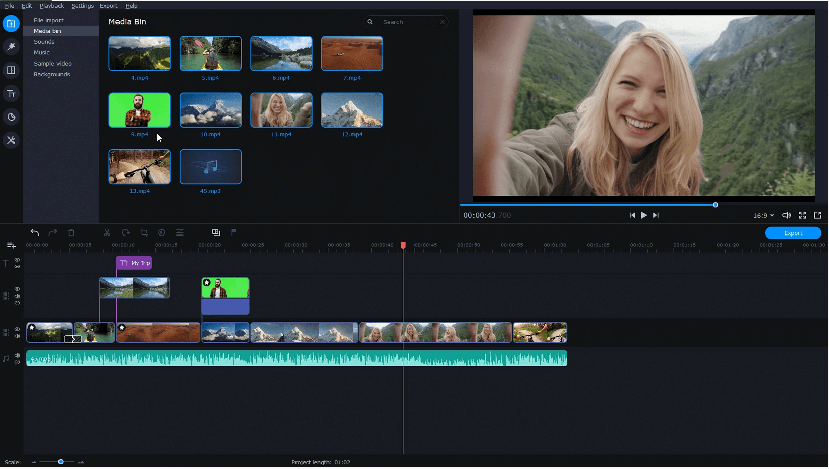 Movavi Video Editor - ซอฟต์แวร์แก้ไข GoPro
