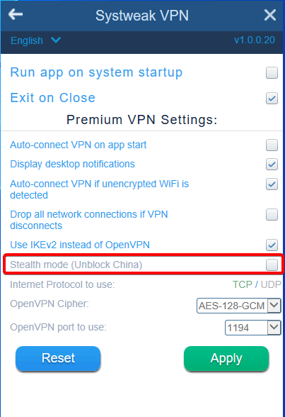 Systemschwaches VPN