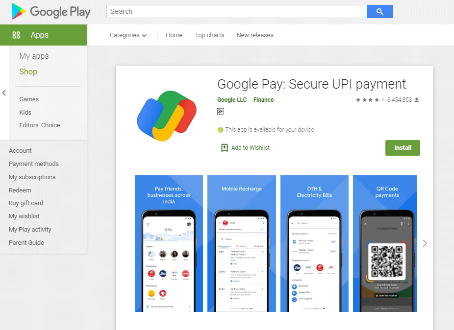 Google bezahlen