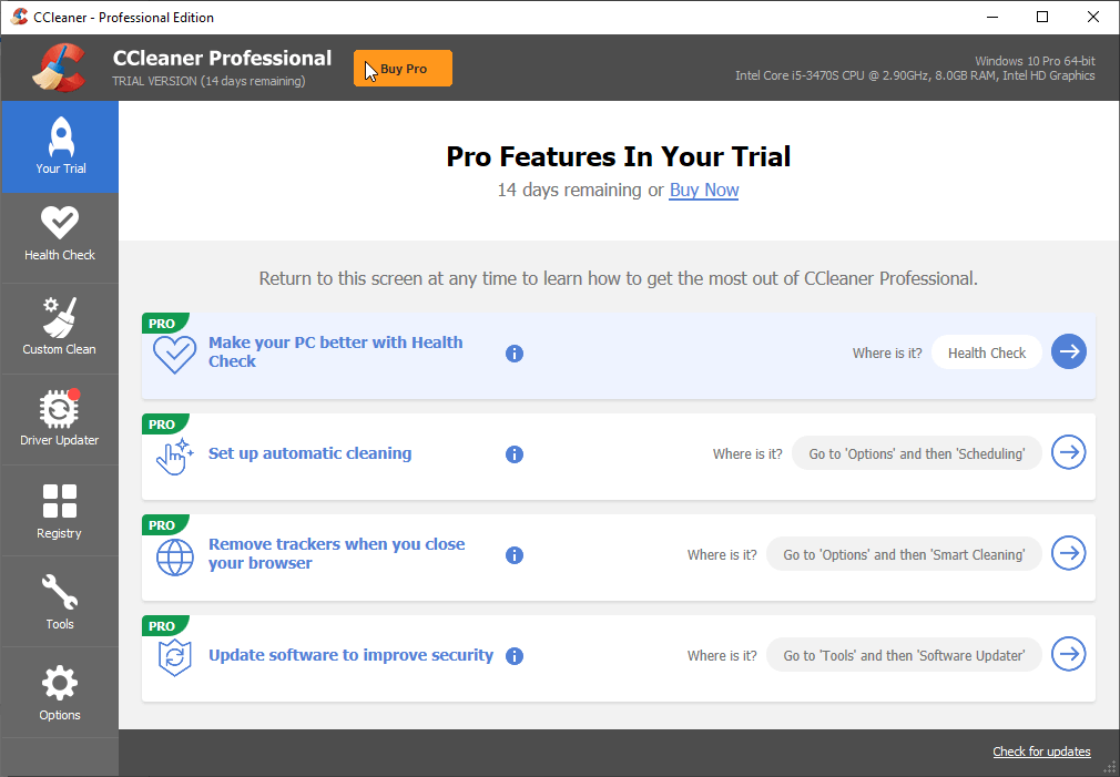 CCleaner Professional