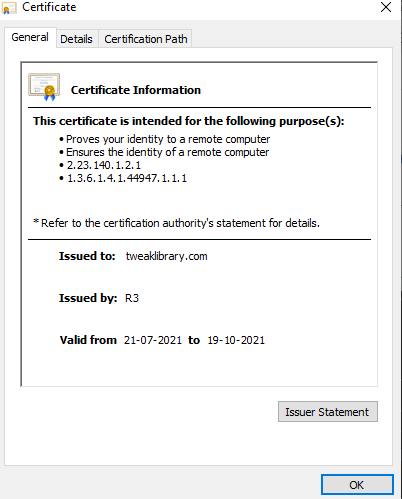Certificato