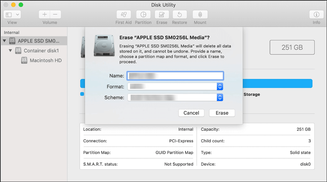 Ștergeți și resetați Mac-ul dvs