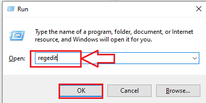 regedit di menjalankan windows