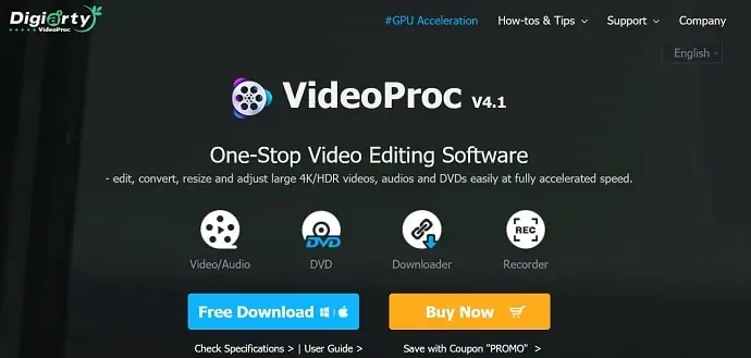 Beranda VideoProc